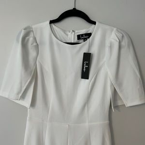 Lulu’s white jumpsuit